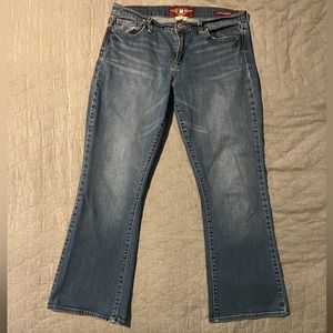 Lucky Brand Jeans Womens 12/31 (32 Waist) Blue Bootcut Ankle Denim Sofia Boot